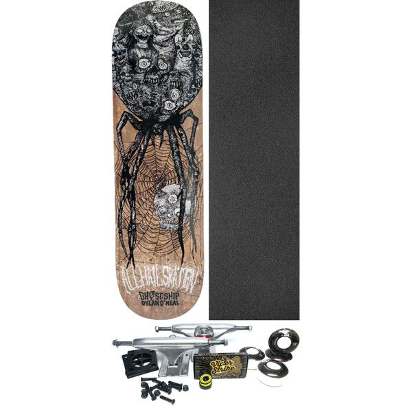 Ghost Ship Supply Co Dylan O'Neal Black Widow Skateboard Deck - 8.5" x 32.375" - Complete Skateboard Bundle